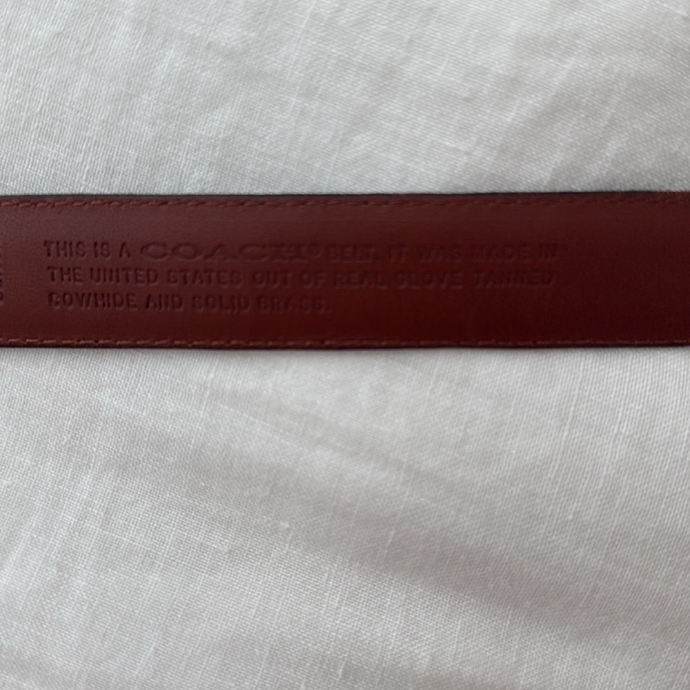 Vintage Coach 8400 Black Leather Belt - Picture 3 of 8